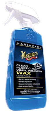  - Marine / Rv Clear Plastic & Vinyl Saydam Plastik & Vinil Cam Koruyucu Wax 473 ML.