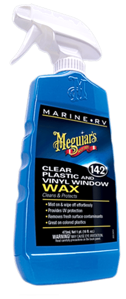 Marine / Rv Clear Plastic & Vinyl Saydam Plastik & Vinil Cam Koruyucu Wax 473 ML.